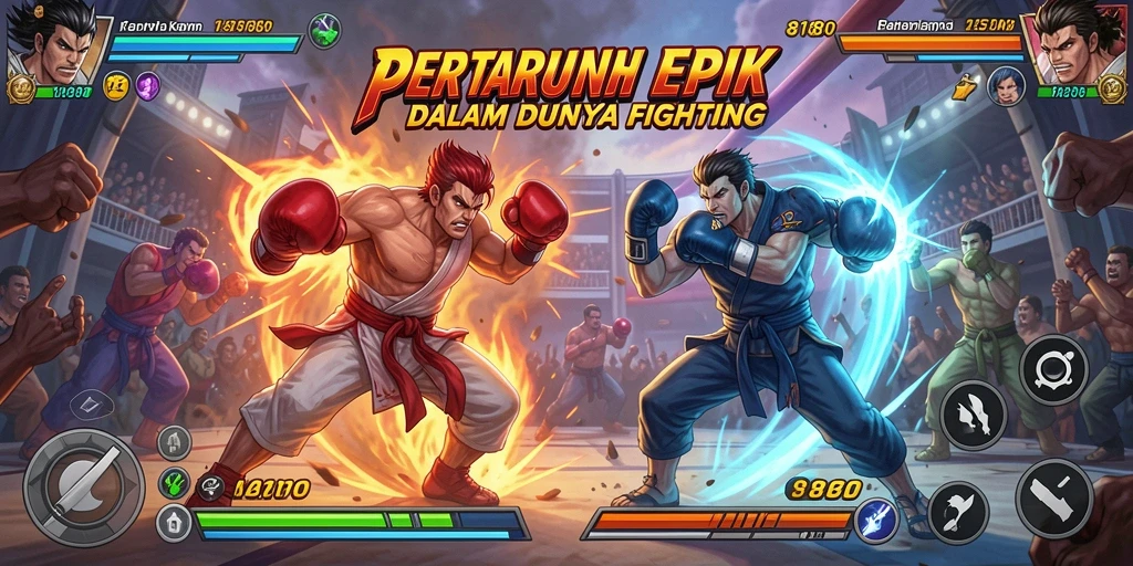 Tangkapan layar menunjukkan aksi pertarungan seru di 8180.
