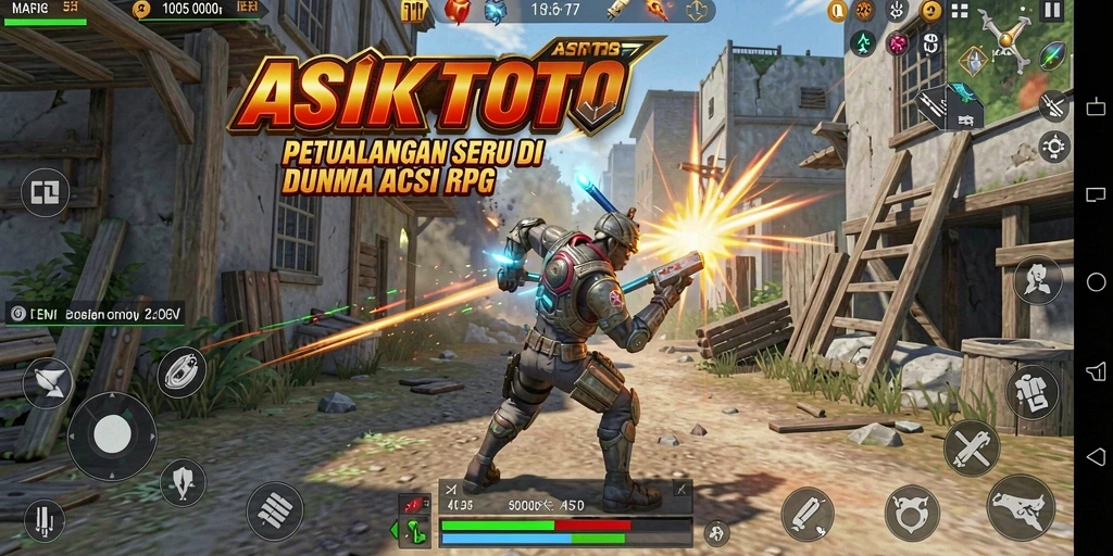 Screenshot gameplay penuh aksi di dunia ASIKTOTO.