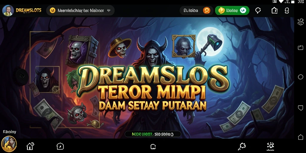 Tampilan mendebarkan dari gameplay Horror di DREAMSLOTS.