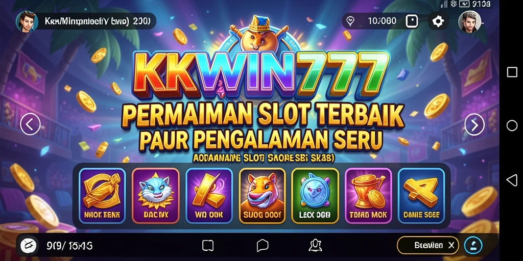 Screenshot KKWIN777 menampilkan gameplay Slot yang seru dan menegangkan.