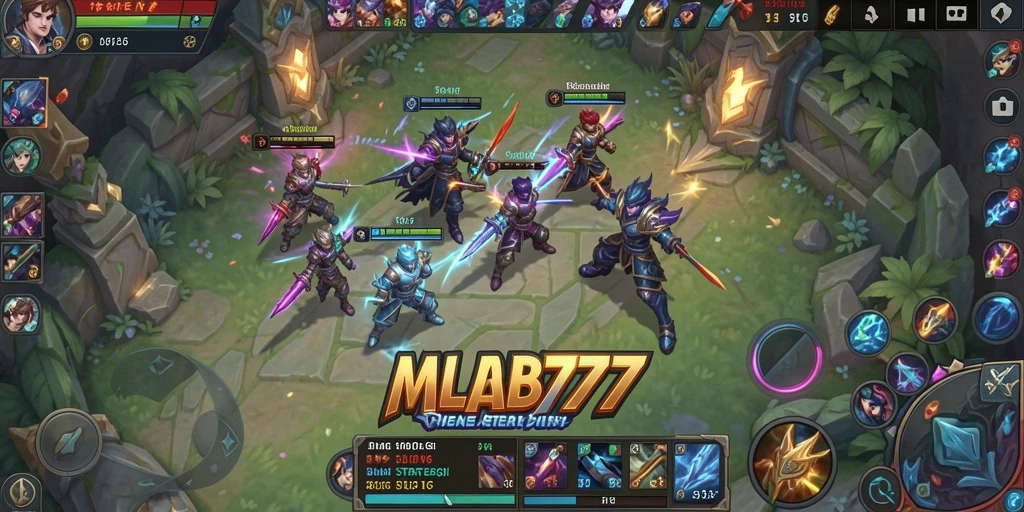 Screenshot gameplay <strong>MLBB777</strong> dengan aksi pertarungan SLG yang mendebarkan.
