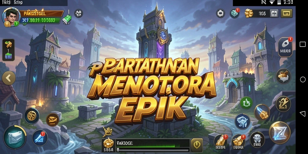 Screenshot gameplay seru dari PAKBOSTOGEL Tower Defense.