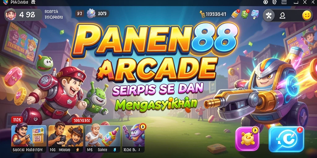 Tampilan gameplay menarik dalam permainan arcade PANEN88.